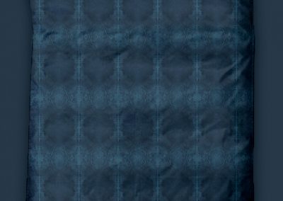 DP (Duvet & pillow) cover example. "Dream orbit" print design in majolic blue color-play e.g. for duvet and pillow cover.