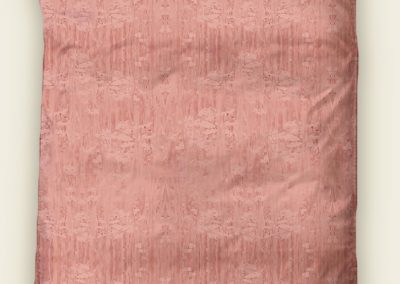 DP (Duvet & pillow) cover example. Romance daisies print design in tea-rose color-play.