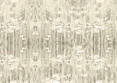 Romance daisies all-over print design in pristine (off-white/creme) color-play. Photo transformed print. Dimensions: 29,3cm x 36,8cm (11,5" x 14.5")