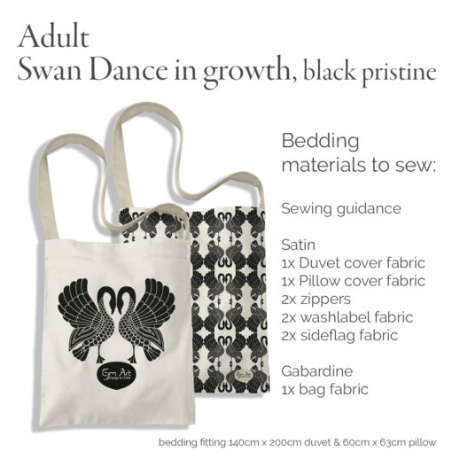Sew/DIY Adult bedding kit. Bag viewed as when sewn. Please note all will be delivered not sewn.